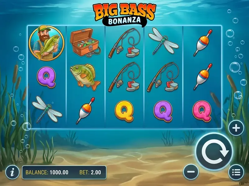 big bass bonanza slot interface controls