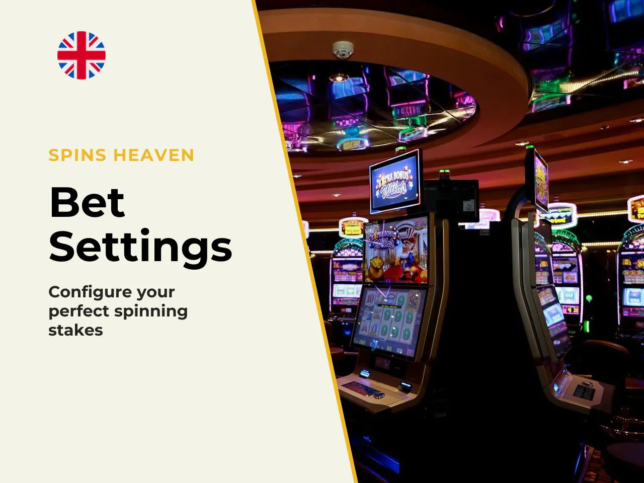 Setting Your Bet, Spinning and Configuring