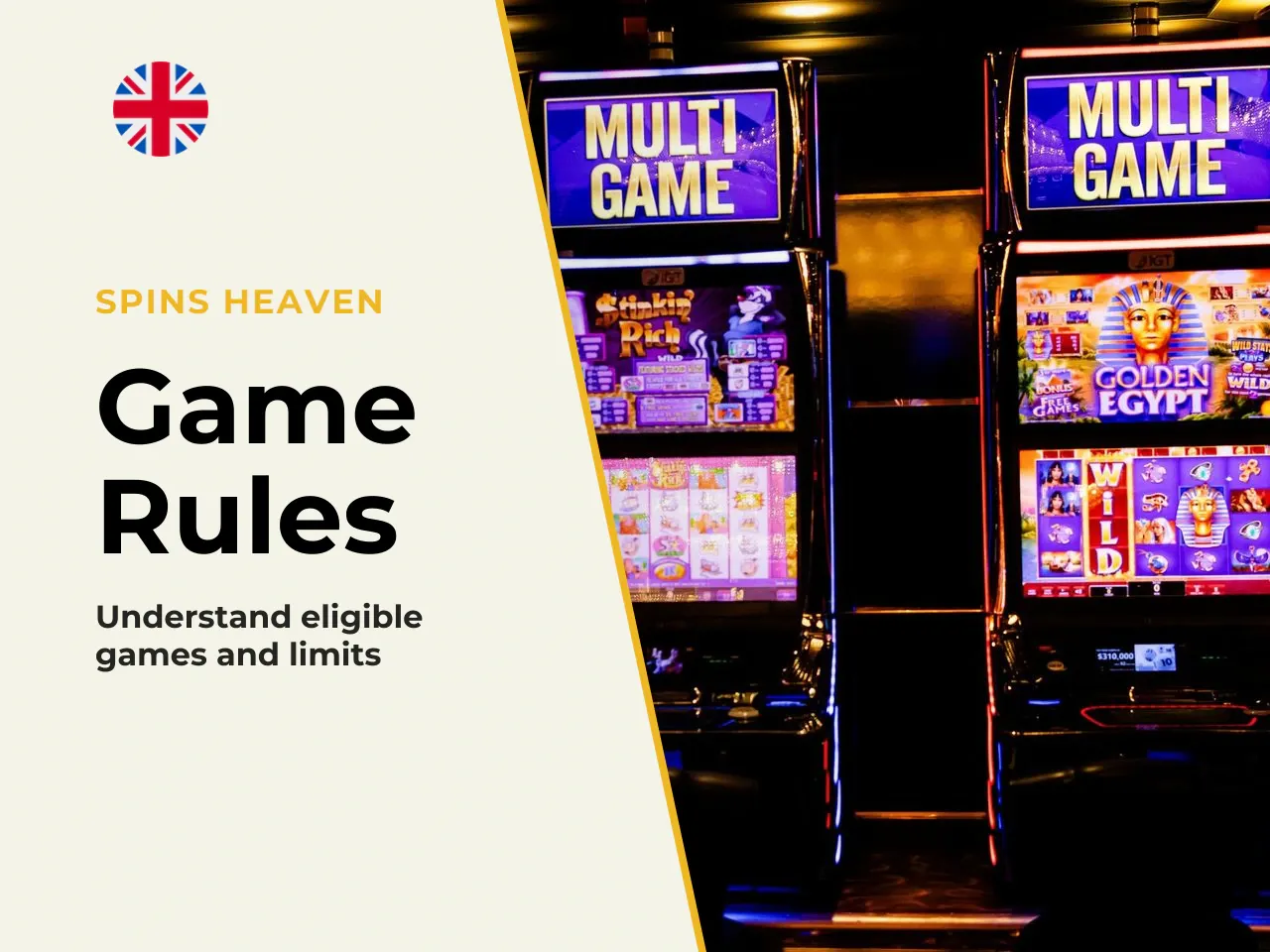 Eligible games and bet-size restrictions. The
