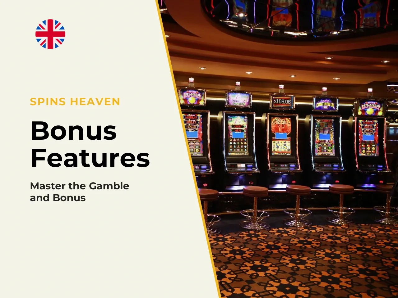 Gamble feature and Bonus Buy. Golden