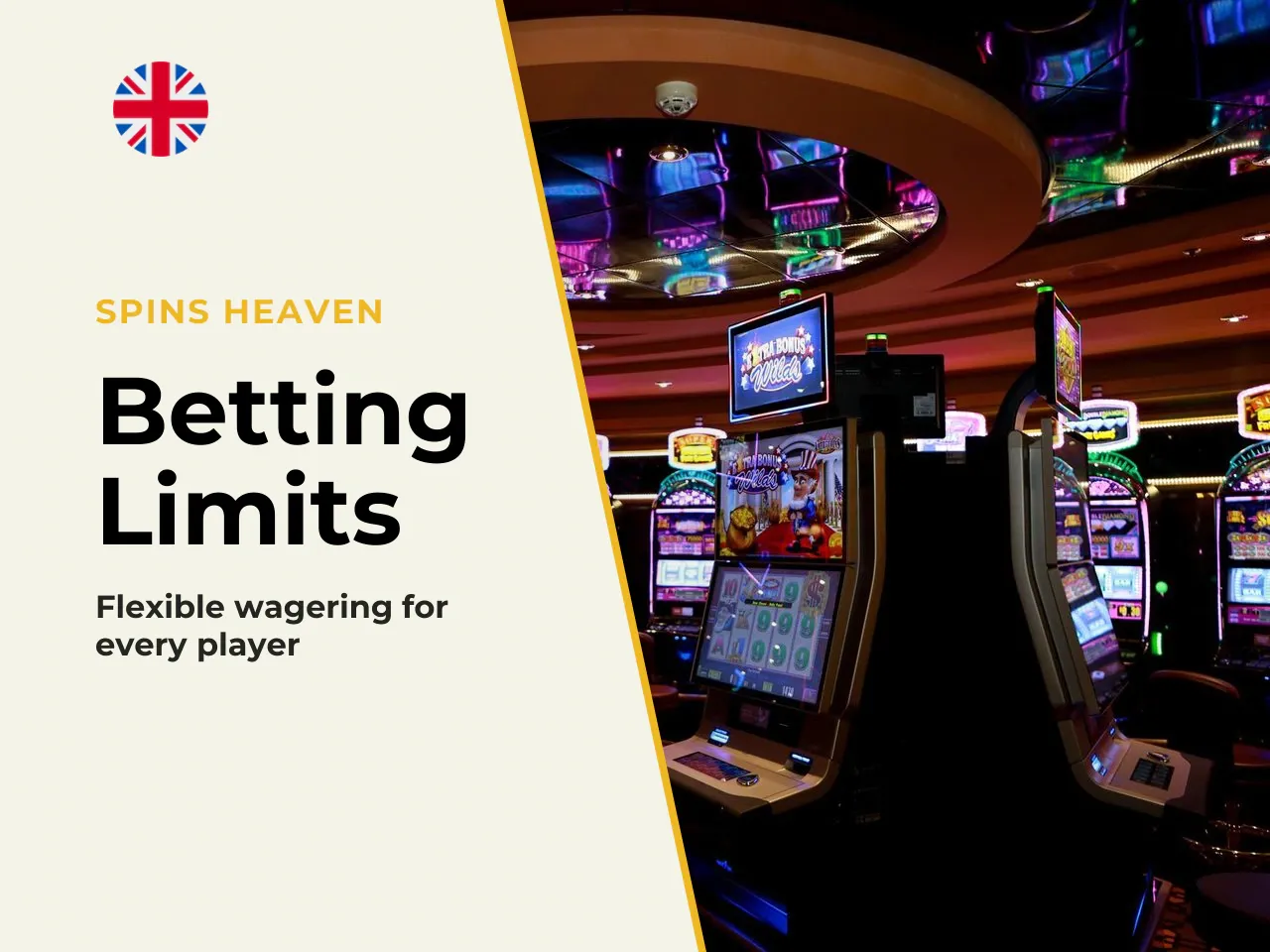 The standard bet range starts at